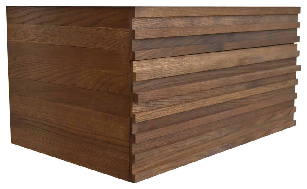 Winemaker 30" Floating Vanity, Cask Oak