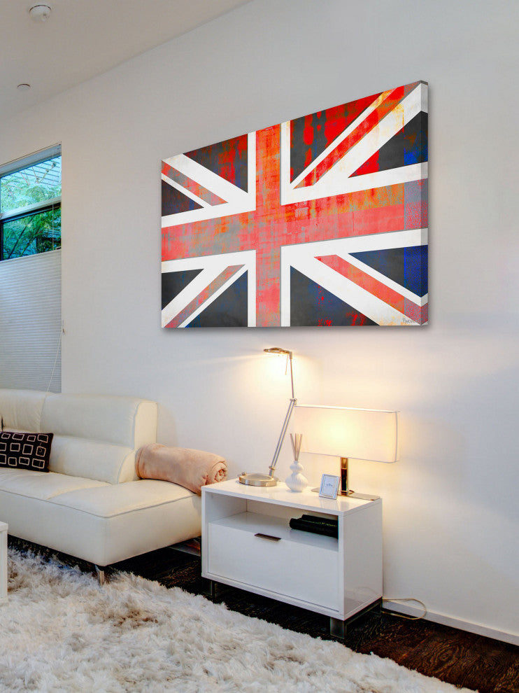 "Union Jack" Fine Art Canvas Print, 36"x24"