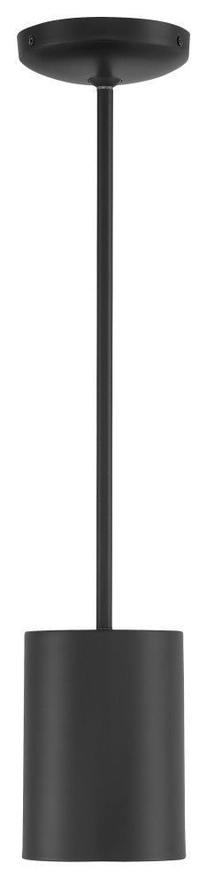 Pilson 7" Rod Pendant, Replaceable LED, Matte Black