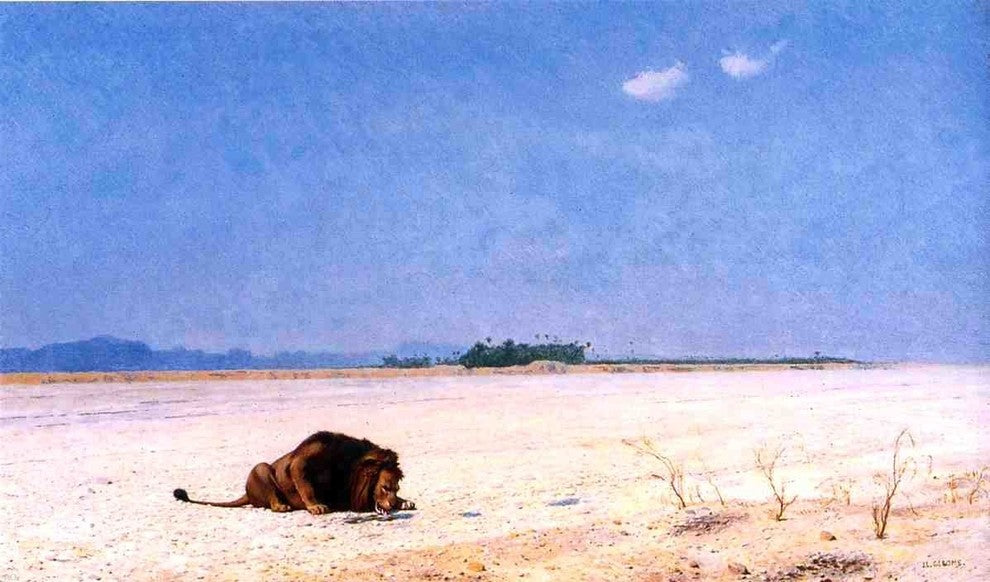 Jean-Leon Gerome Thirst, 18"x27" Wall Decal