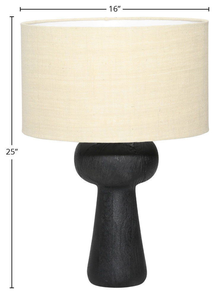 Lockwood 25" Tall Table Lamp, Black