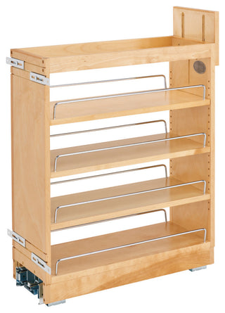Wood Base Cabinet Pull Out Organizer With BB Soft Close, 8"