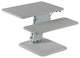 Cortesi Home Orbit Sit to Stand Adjustable Desktop Monitor Stand, White