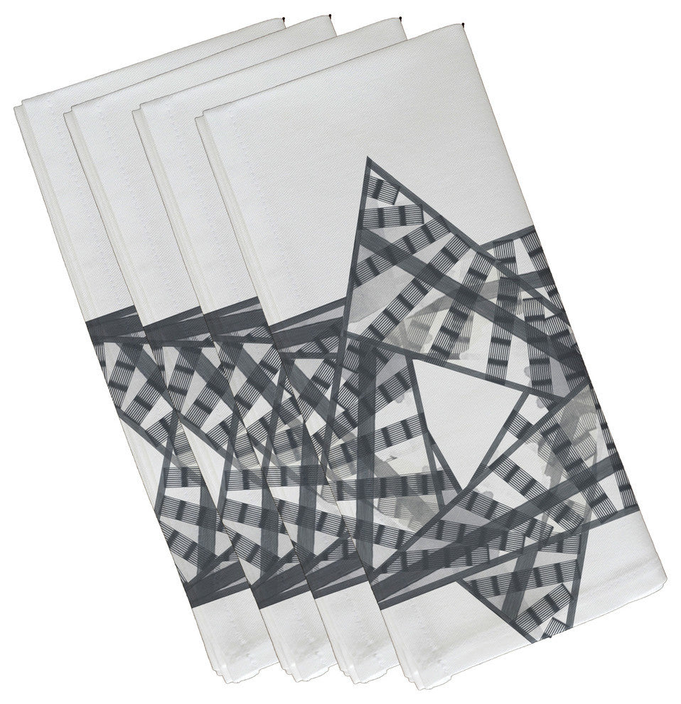 Decorative Holiday Napkin, Set of 4, Gray