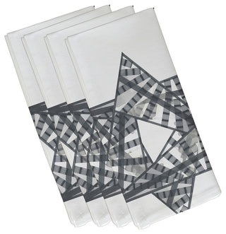 Decorative Holiday Napkin, Set of 4, Gray