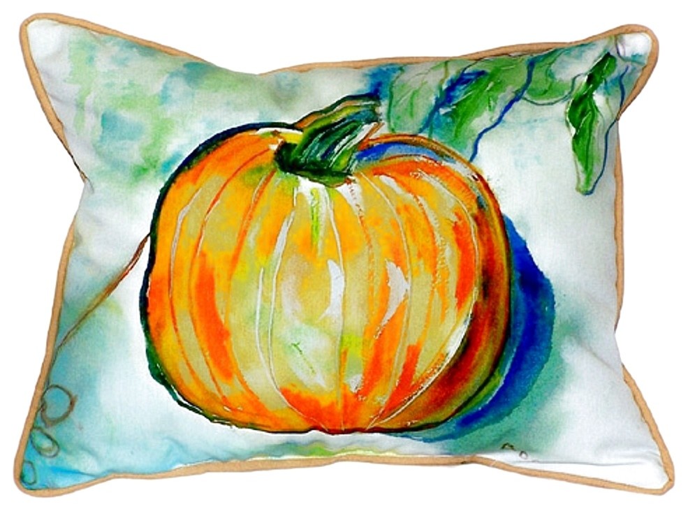 Pumpkin Small Indoor/Outdoor Pillow 11x14 - Set of Two