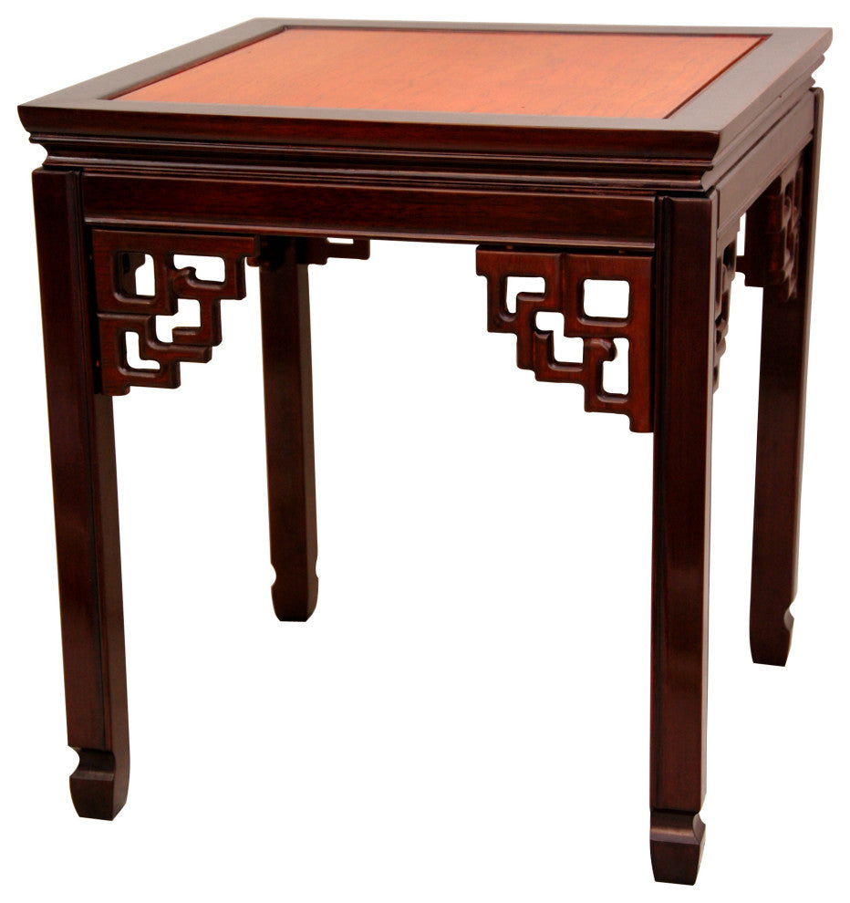 Rosewood Square Ming Table, Two-tone