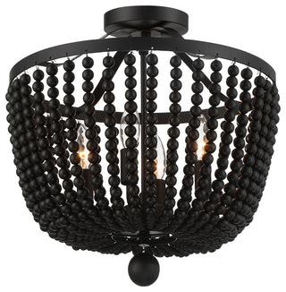 Crystorama Lighting Group 604_CEILING Rylee 4 Light 17"W - Matte Black