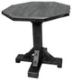 Rustic Barn Wood Style Timber Peg Octagon Pub Table, Smokey Gray, 36 Inch, Dining Height