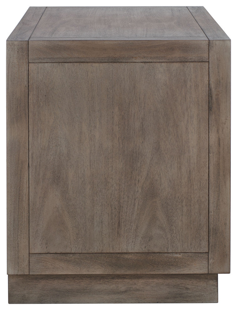 Safavieh Couture Steve 2 Drawer Wood Nightstand, Light Brown
