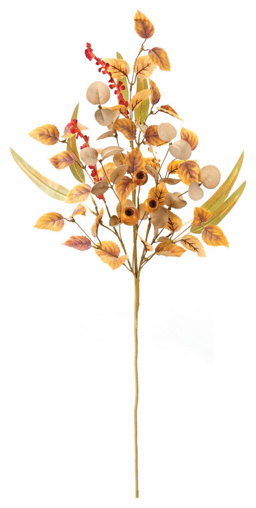 Mixed Fall Foliage Pod Spray, Set of 2