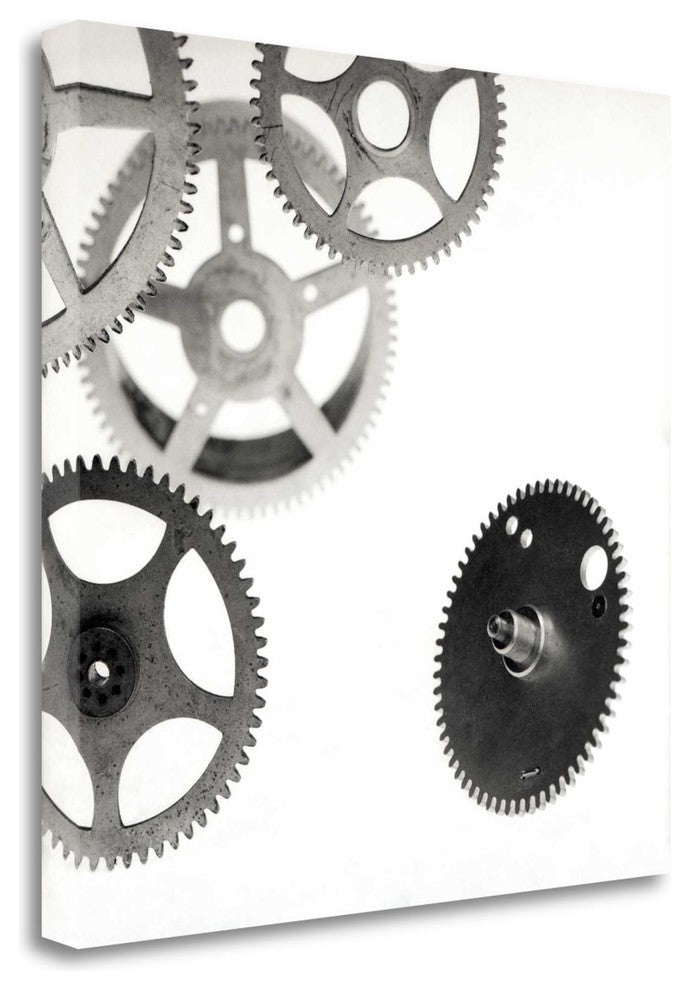 "Retro - Gears - 7" By Alan Blaustein, Giclee Print on Gallery Wrap Canvas