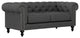 Nativa Interiors London 72" Sofa, Charcoal, Deep Plush Depth