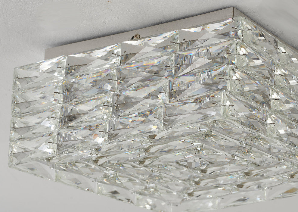 BETHEL INTERNATIONAL ZP131FM13CH 1-Light LED Flush Mount, Chrome