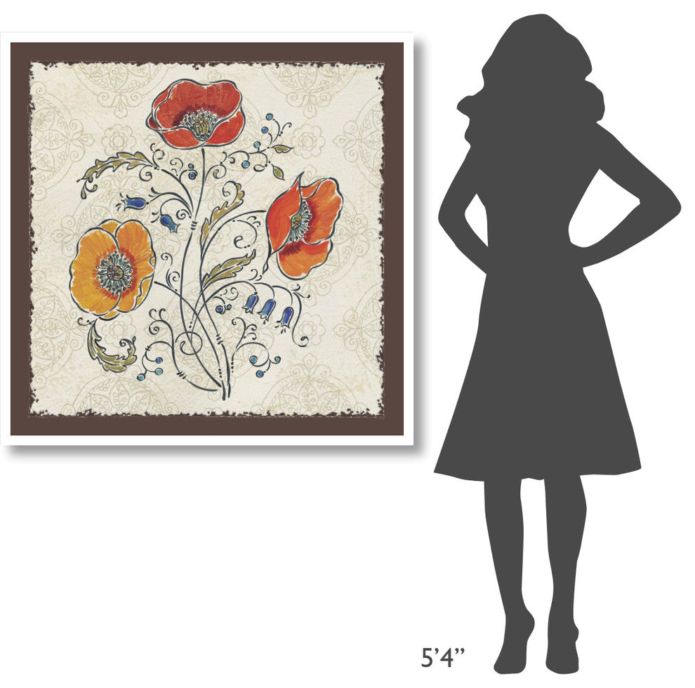 "Mediterranean Flair I" Digital Paper Print by Daphne Brissonnet, 42"x42"