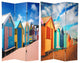 6'' Tall Double Sided Beach Cabana Room Divider