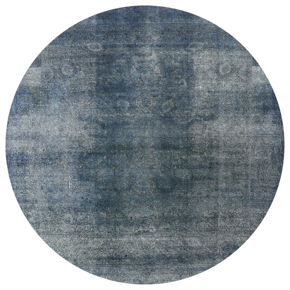 Ahgly Company Indoor Round Mid-Century Modern Area Rugs, 4' Round
