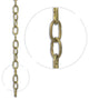 Chain #06, Light Oval Un-Welded Link Solid Brass Chain, Brass