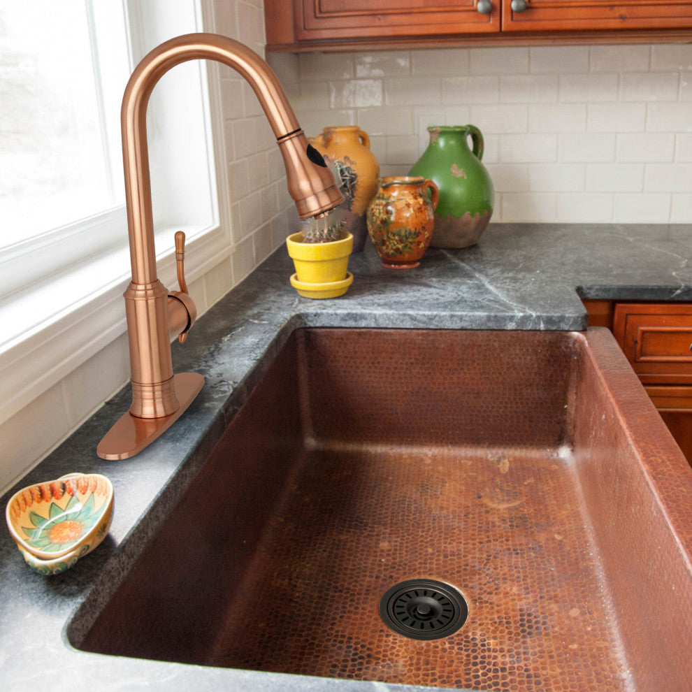 Copper Kitchen Sink Garbage Disposal Flange Stopper, Oil Rubbed Bronze