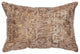 Allure Embossed Leather Pillow 12x18 Fabric Back