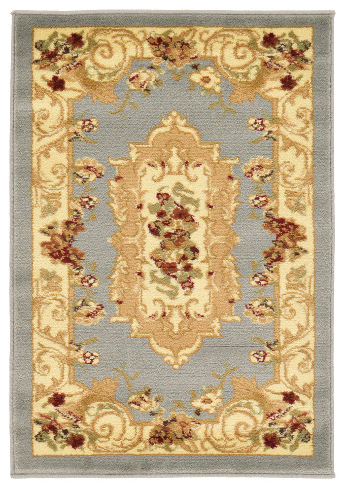 Unique Loom Light Blue Henry Versailles 2' 2 x 3' 0 Area Rug