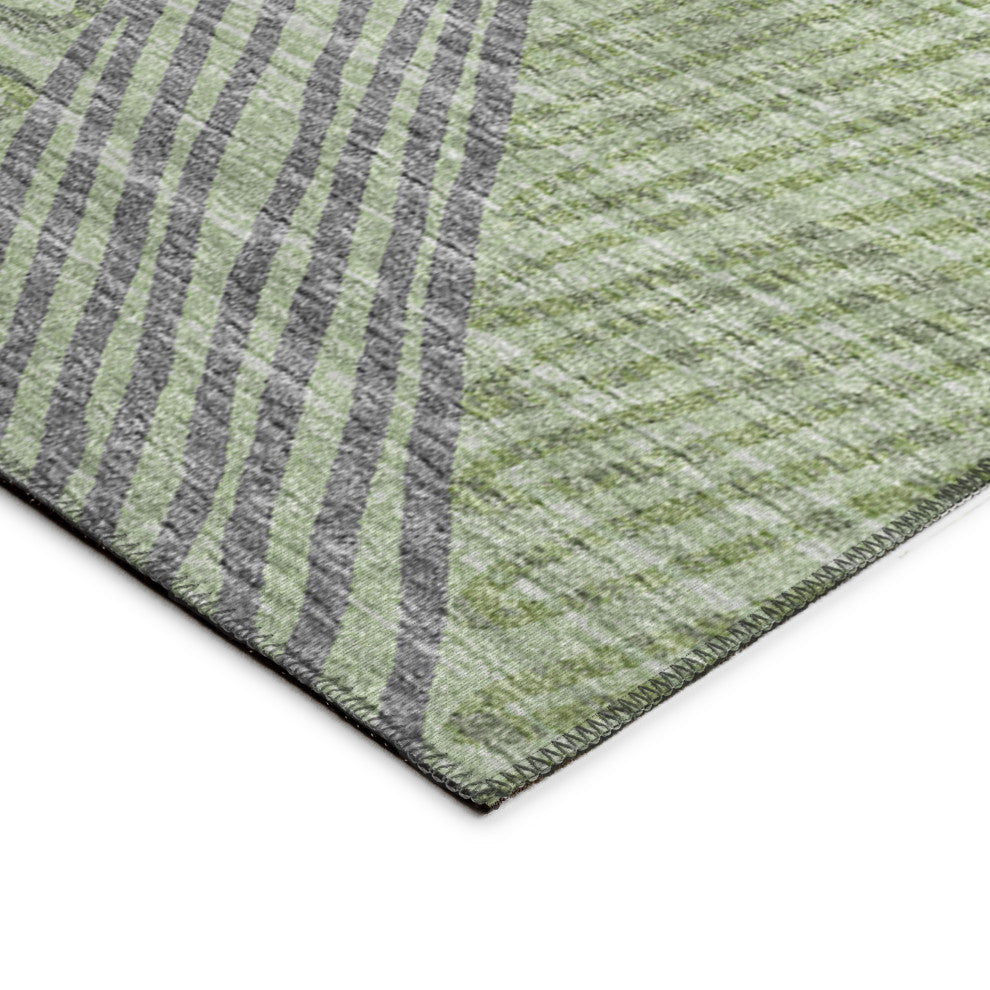 Indoor/Outdoor Sedona SN11 Moss Machine Washable 8' x 10' Rug