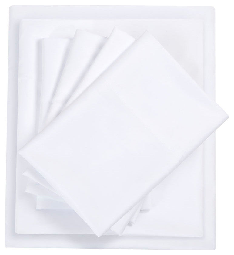 Intelligent Design Microfiber Sheet Set With Side Storage Pockets, White