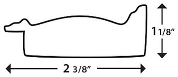 Oxfordshire Framed Wall Mirror, Pewter, 20" X 36"