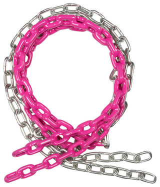 Coated Swing Chains, Set of 2, 5.5', Pink