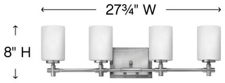 Hinkley Lighting 57554 Laurel 4 Light 28"W Bathroom Vanity Light - Brushed