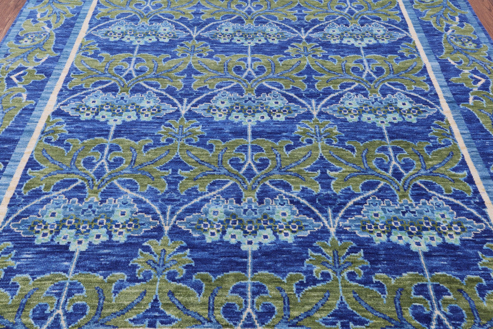 William Morris Hand-Knotted Wool Rug 8' 1" X 10' 3" - Q13645