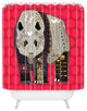 Sharon Turner Chocolate Panda Shower Curtain