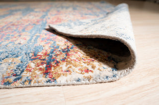 Hand Crafted Wool and Viscose Beige/Gold Contemporary, 5'x8'