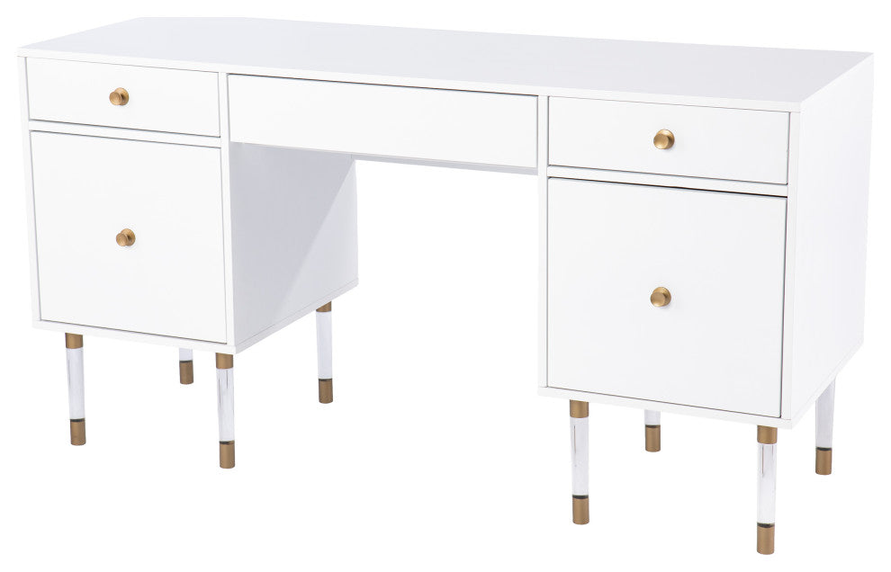 Hartlepool White Writing Desk