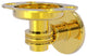Continental Toothbrush Holder With Dotted Accents, Polished Brass