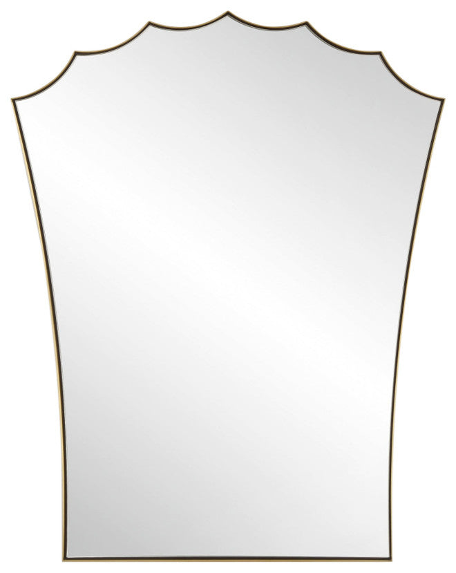 Uttermost Monarch Scalloped Arched Vanity Mirror