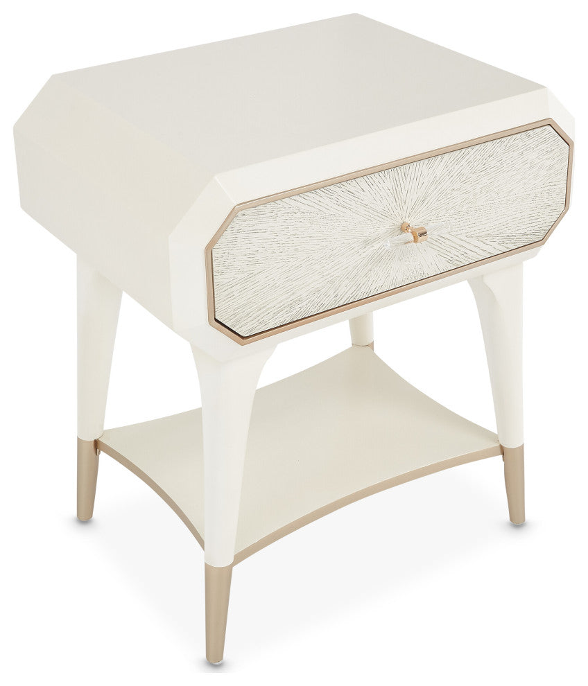 La Rachelle 1-Drawer Nightstand - Medium Champagne