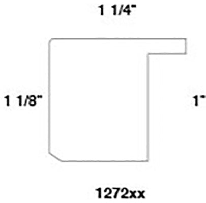 Bourbon, Brown Picture Frame, 1-1/4", Easle Back, Modern, 5 x 7