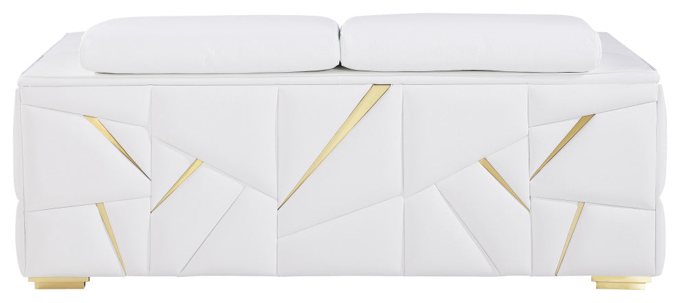 Carlo Top Grain Italian Leather  Loveseat