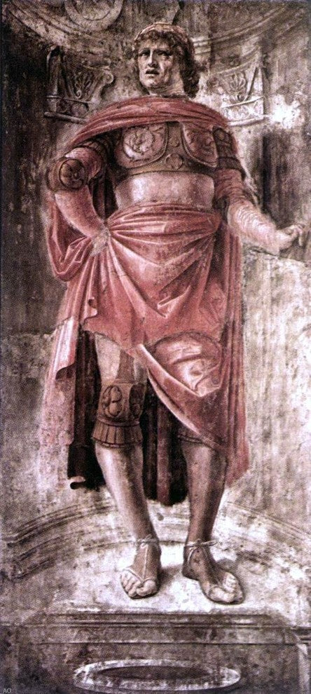 Donato Bramante Man With a Broadsword, Gallery Wrapped Canvas Print, 15"x30"