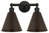 Ballston Cone 2-Light 17" Bath Vanity Light, Oil Rubbed Bronze