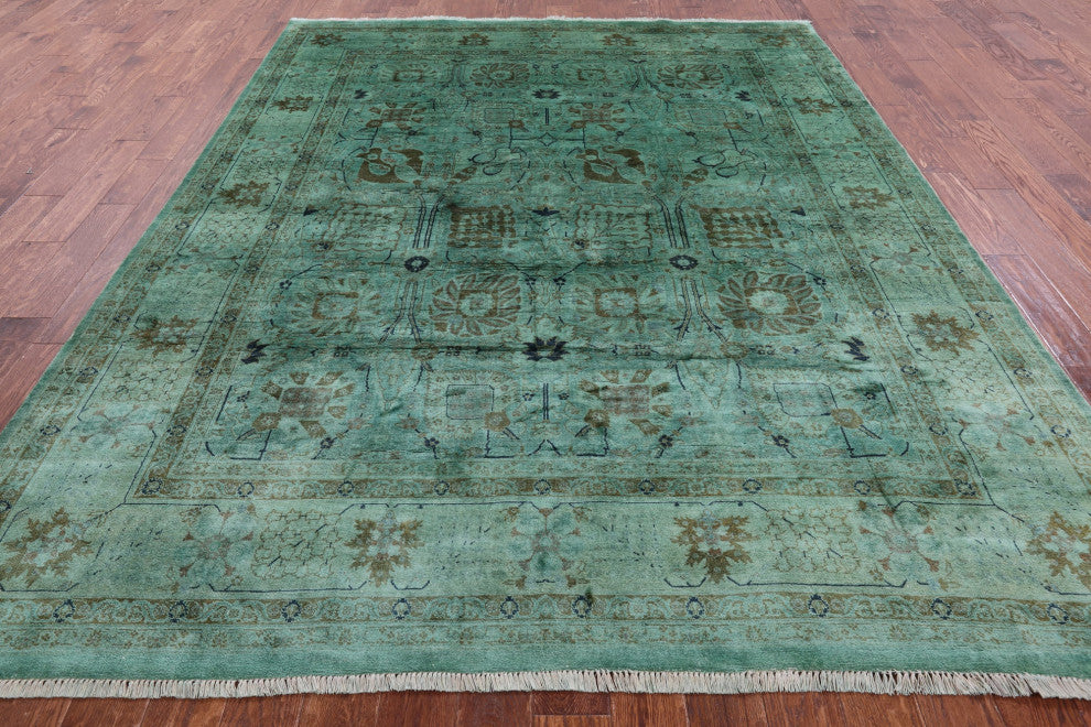 8' 2" X 10' 4" Handmade Overdyed Full Pile Rug - PR2379