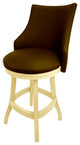 Swivel Wood Counter Bar Stool 26", Bellissima, Brown - Beige
