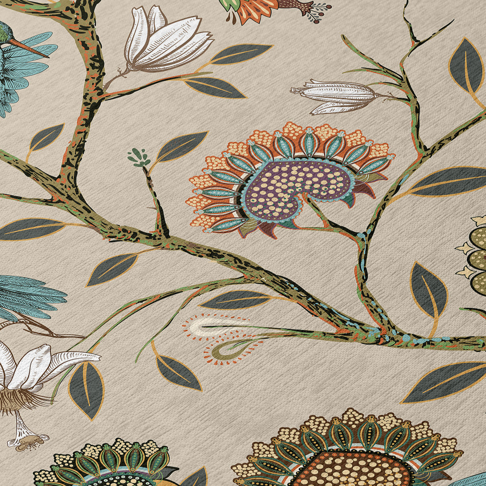 Indoor/Outdoor Kendall KE19 Putty Machine Washable 3' x 5' Rug