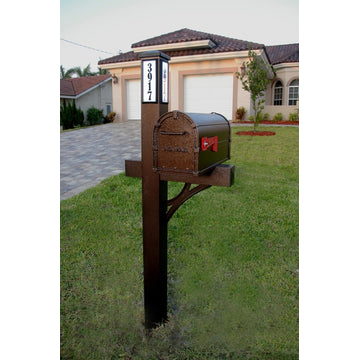 Solar Light Mailbox Package, Black