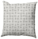 Criss Cross Bunnies Easter Decorative Throw Pillow, Whisper White, 20x20"