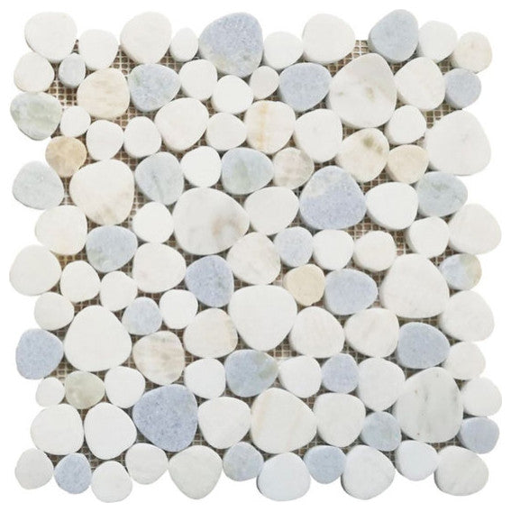 Marble Pebbles Mosaics Heart Shape - Marina - Tile for Floors Walls