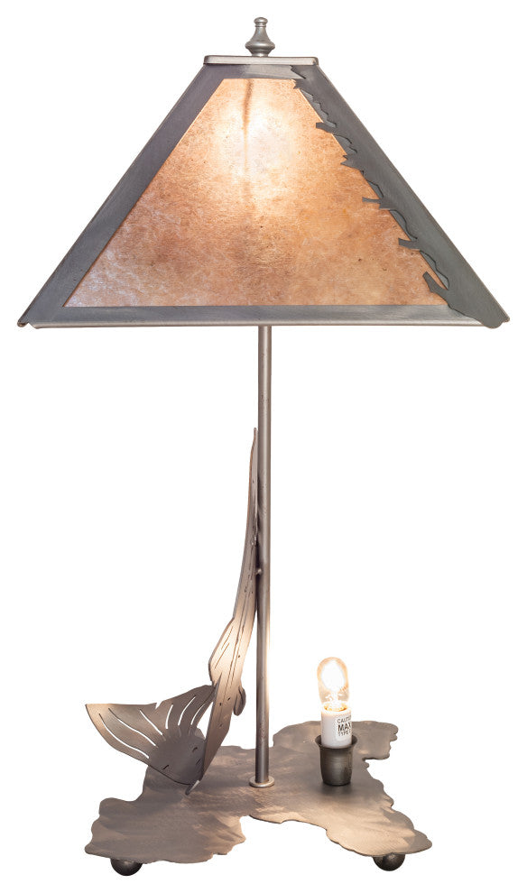21"H Leaping Trout Table Lamp