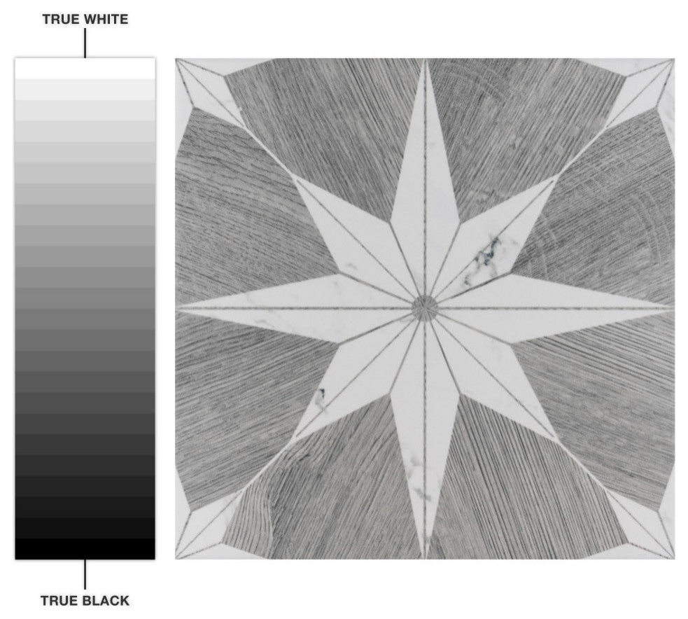 Llama Stella Loire Verso Silver Smoke Porcelain Floor and Wall Tile Sample