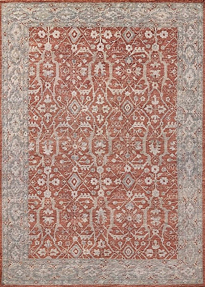 Ahgly Company Indoor Rectangle Mid-Century Modern Area Rugs, 7' x 10'